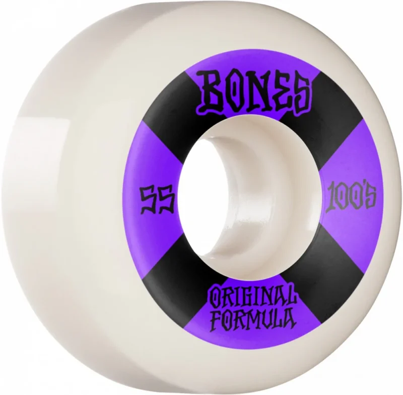 100 #4 V5 Sidecut OG Formula 55mm Wheels - Bones