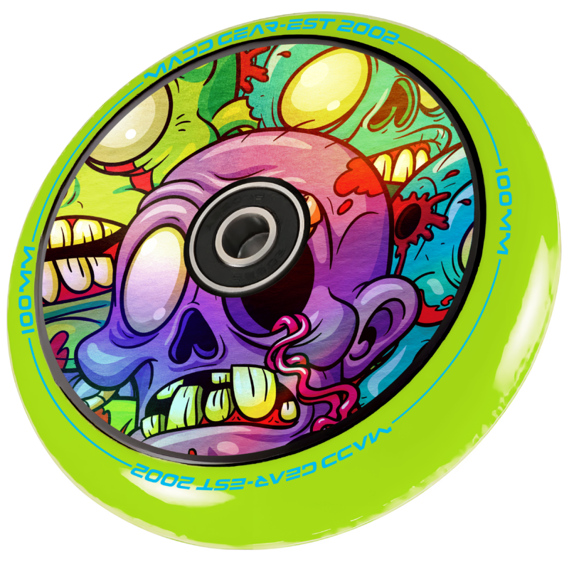 100mm Zombie Green Wheel single - MGP