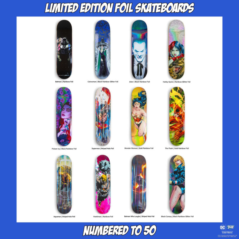 DC Comics Blind Bag Skateboard Deck - Color Bars - Image 3